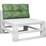  Jastuk za palete s uzorkom lišća 70 x 40 x 12 cm od tkanine | shoptok.hr