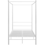  Okvir za krevet s nadstrešnicom bijeli metalni 120 x 200 cm | Eponuda.ba