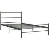 The Living Store Posteljni okvir siv kovinski 100x200 cm - Posteljni Okvir, (21530224) | Shoptok.si