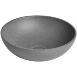 Sapho Temno siv betonski okrogel umivalnik ø 44 cm Turf – Cene