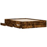  Okvir kreveta s ladicama boja hrasta 120x200 cm | shoptok.hr