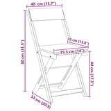  Vanjske bistro stolice 6 pcs Tamnosiva 40 x 53 x 80 cm | shoptok.hr
