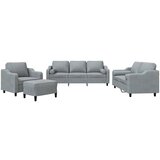 vidaXL 4-dijelni set sofa s jastucima svjetlosivi od tkanine | shoptok.hr