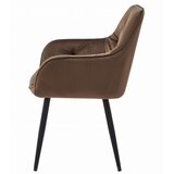  JORK stolica - smeđi baršun / crne noge x 1 | shoptok.hr