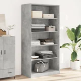 Ormar siva boja betona 100 x 50 x 200 cm od konstruiranog drva