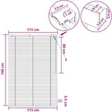  Venecijanska roleta Crna 115 x 160 cm 35 mm | shoptok.hr