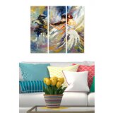Wallity MDF1191757 multicolor decorative mdf painting (3 pieces) Cene