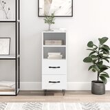 vidaXL Komoda bijela 34 5 x 34 x 90 cm od konstruiranog drva Cijene