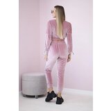 Kesi Velour set with Queen inscription dark powder pink | shoptok.hr