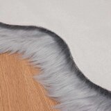 vidaXL Lažni Ovčji Tepih Siva 80 x 118 cm Poliester | shoptok.hr