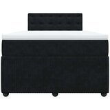  Krevet box spring s madracem crni 120 x 190 cm baršunasti | shoptok.hr