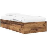  Okvir kreveta za pod Staro drvo 80 x 200 cm Konstruirano drvo | shoptok.hr