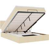  Otomanski krevet s madracem i LED krem 140x190 cm tkanine | shoptok.hr