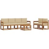  Set vanjskih sofa s jastukom 7 pcs Prirodna i bež | Eponuda.com