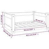 Krevet za pse 65 5 x 50 5 x 28 cm od masivne borovine | shoptok.hr
