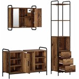  Set ormarića za kupaonicu 3 kom. Staro drvo 40 x 36 x 200 5 cm - Staro drvo Kuhinjska elemenata (1 vrata i 2 police) + viseći or | shoptok.hr