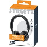 Streetz BT400 Naglavne Sklopive Bluetooth Slušalice - Crne | shoptok.hr