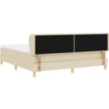  Krevet s podlogom i madracem u krem boji - 180x200 cm Tkanina | shoptok.hr