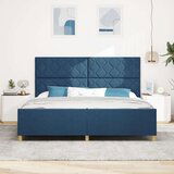 vidaXL Postelja Modra 200x200 cm Tkanina, (22049071) | Shoptok.si