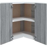 Viseći Viseča kotna omarica siva sonoma 57x57x60 cm konstruiran les, (20716604) | Shoptok.si