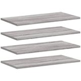 Maison Chic 4 kosi Stenske Police - Viseče police siva sonoma 60x20x1,5 cm inženirski les, (21758608) Cene