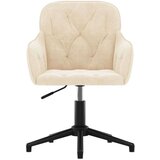  Okretna uredska stolica krem baršunasta | shoptok.hr
