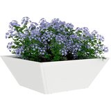  Vrtna saksija Bijelo 40 x 40 x 15 cm Čelična vrata | shoptok.hr