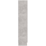 Vitrina siva boja betona 82,5 x 30,5 x 150 cm konstruirano drvo | shoptok.hr