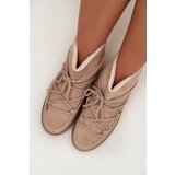 Boto Women's Snow Boots with Laces Beige Rebekah | Shoptok.si