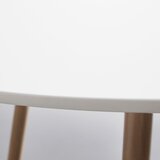 Bessagi Home Jedilna Miza John, Bela, Ø 110 Cm | Shoptok.si