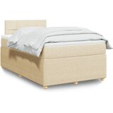 vidaXL Krevet s oprugama i madracem krem 120 x 200 cm od tkanine | shoptok.hr