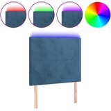 Maison Chic led posteljno vzglavje - vzglavna omarica - nočna omarica temno modro 90x5x118/128 cm žamet, (21710668) Cene