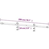  Klizna vrata s priborom za montažu 70 x 210 cm masivna borovina | shoptok.hr