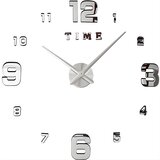 IZMAEL Zidni ljepljivi sat MS - 40164 - Srebrna | shoptok.hr