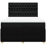  Krevet s oprugama i madracem crni 140x200 cm od tkanine | shoptok.hr