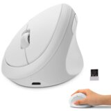 TelempireInternationalEnterpriseCompa Vertikalni ergonomski bezicni mis E1 beli u