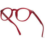 Pluto Red Matte blue-light [non-prescription] - ONE SIZE (49)