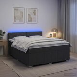  Boxspring krevet s madracem Tamnosiva 140 x 190 cm Tkanina | shoptok.hr