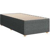  Okvir kreveta s oprugama i madrac tamnosivi 80x200cm od tkanine | shoptok.hr