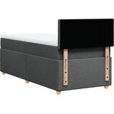  Krevet s oprugama i madracem tamnosivi 90 x 190 cm od tkanine | shoptok.hr