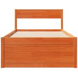  Okvir kreveta bez madraca voštano smeđi 75 x 190 cm od borovine | shoptok.hr