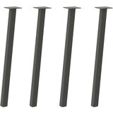 vidaXL noge za mizo za kavo 4 kosi antracit 72 cm jeklo | Shoptok.si