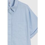 Marisse Light Blue Striped Cotton Shirt | ePonuda.com