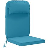  Jastuk za sunčanje 100% poliester Svjetloplava 55 x 124 x 5 cm Slike