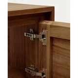 Kave Home nizka stenska omarica za pod umivalnik iz masivnega tika 90x40 cm kenta | Shoptok.si