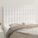  Uzglavlje Bijelo 144x5x118/128 cm Imitacija kože | shoptok.hr