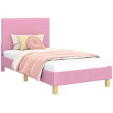 Krevet za djecu s uzglavljem Ružičasta 80 x 160 cm tkanina | Eponuda.com