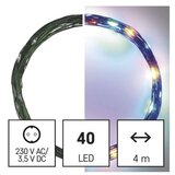  LED božična nano veriga zelena, 4 m, zunanja in notranja, večbarvna, časovnik | Shoptok.si
