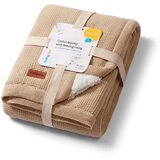 BabyOno Pletena pamučna dekica obostrana 75x100 cm, bež | shoptok.hr