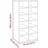  Stalak za cipele boja hrasta 54x34x100,5 cm konstruirano drvo | shoptok.hr